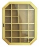 Large Oak Shadow Box Display