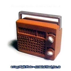(&sect;) Sale .90&cent; Off - Dollhouse Retro Portable Radio