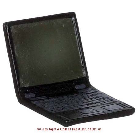 (Reduced) Dollhouse Dark Gray Lap Top Computer