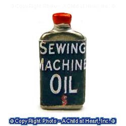 Dollhouse Miniature Sewing Machine Oil Can