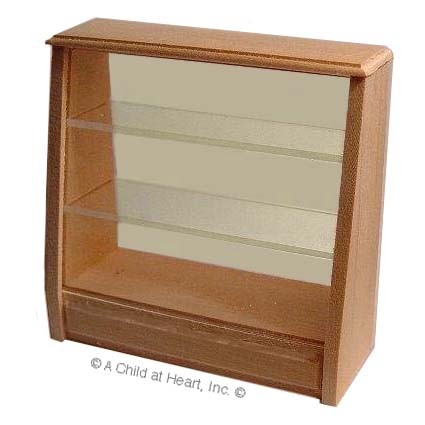 &sect; Disc $4 Off - Unfinished Dollhouse Bakery Display Cabinet
