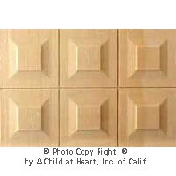 1 pc Wainscot Panels - (6) Raised Panels