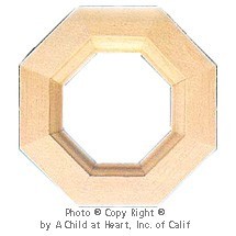 &sect; Sale $1.50 Off - Dollhouse Octagon Window