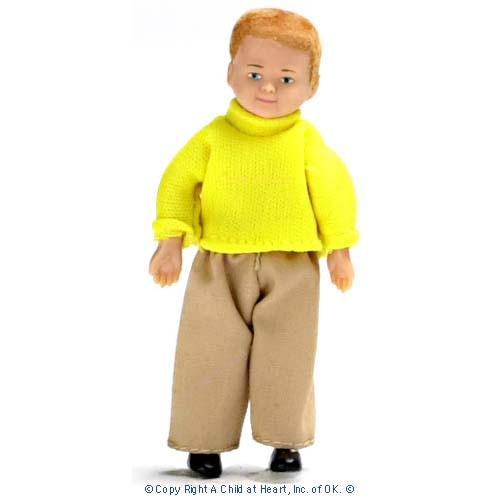Vinyl DollHouse Doll - Modern Blonde Boy