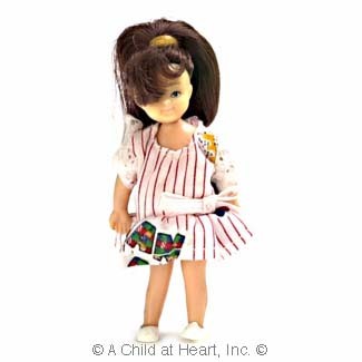 (&sect;) Sale .50&cent; Off - Vinyl Doll - Modern Brunette Girl