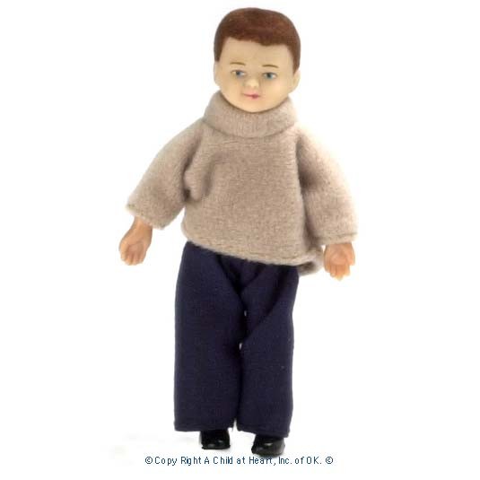 (&sect;) Sale $1 Off - Vinyl Doll - Modern Brunette Boy